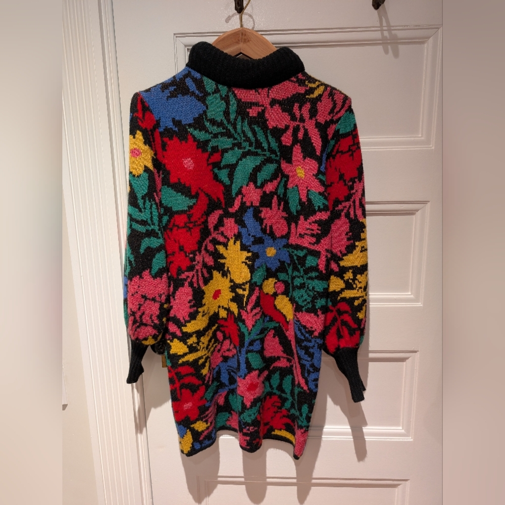 Floral Patterned Women's Sweater